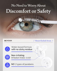 BENTON being applied to upper lash line demonstrating precise, even application