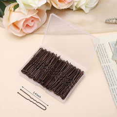 BEoffer close up of rounded tip on U pin showing gentle scalp protection
