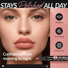 BEPHOLAN applicator in use creating a clean lip contour