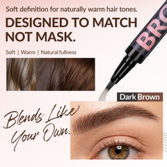 BEPHOLAN swatch strip demonstrating natural hair strokes and buildable color