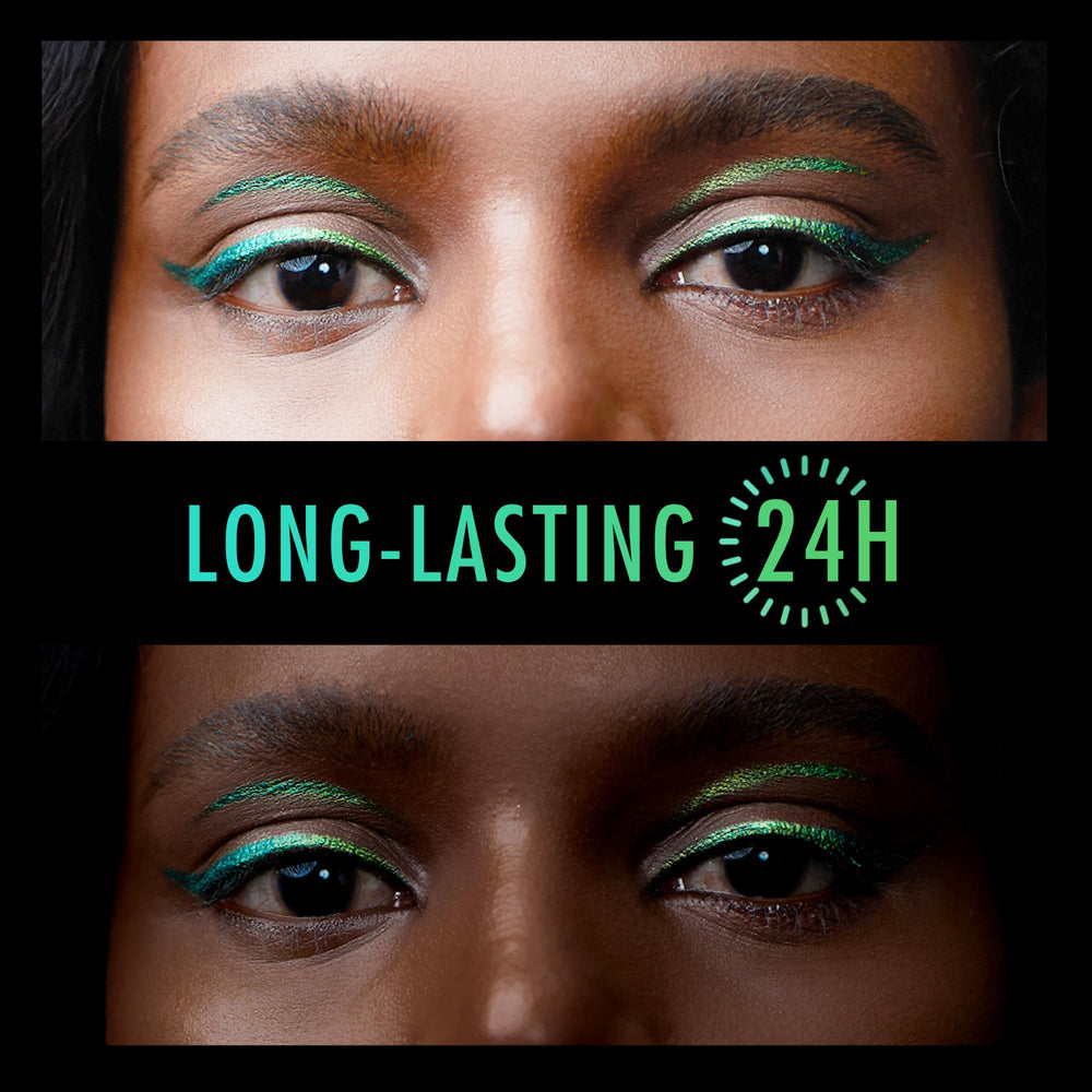 BEPHOLAN lifestyle glam model wearing WILD OASIS, showcases long-lasting shimmer