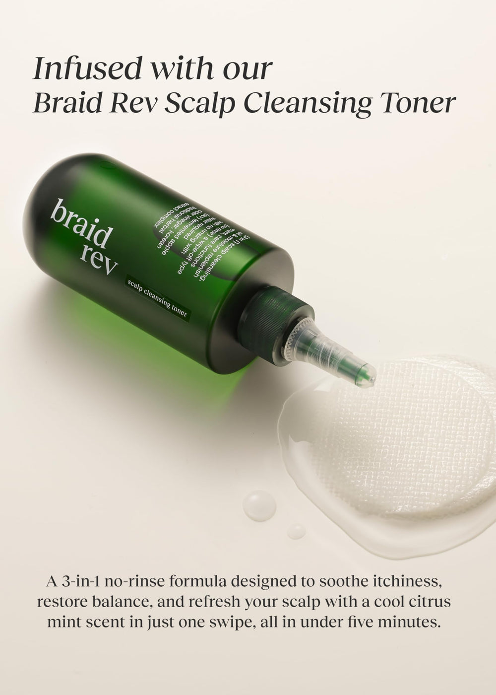 Bephor pad in hand demonstrates compact travel size and convenience