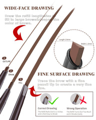 Berinist razor next to pencils kit for quick shaping and neat brow edges