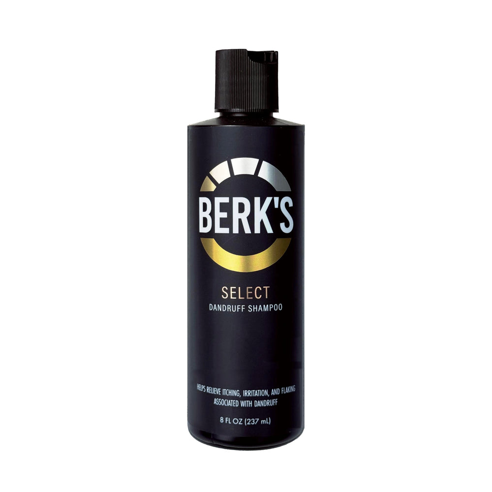 Berk's front bottle shot showing product and benefits