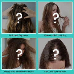 Person using Berlaney spray to create tousled beach waves benefiting style control