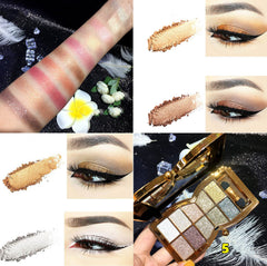 Bernecy applying glitter with fingertip on eyelid for precise, long-lasting effect