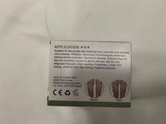 BERVEAL lifestyle image of standing woman applying cream to tired legs for relief