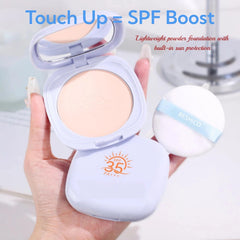 BESHICO compact inside purse lifestyle shot for on-the-go makeup refreshment