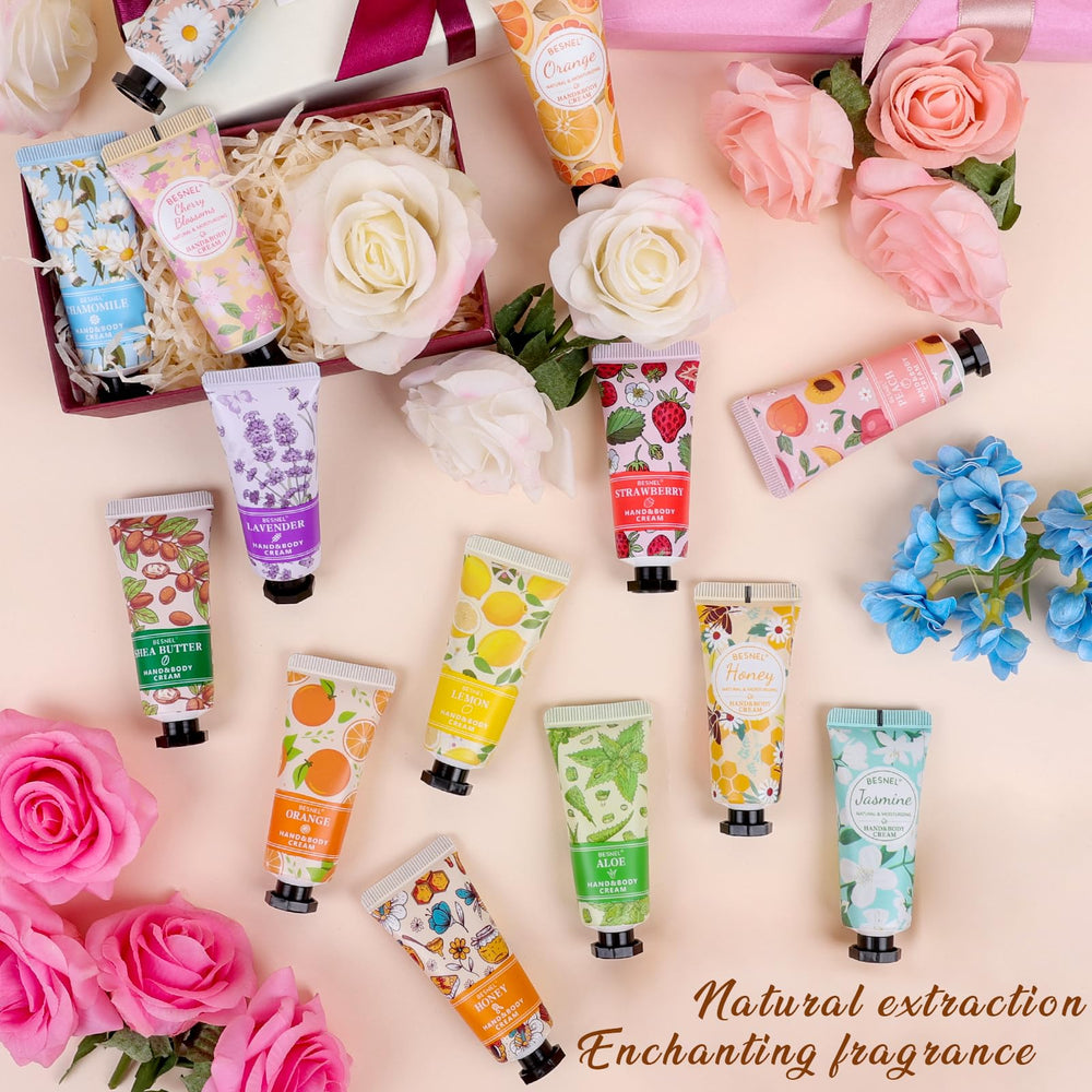 BESNEL applying hand cream highlighting fast moisturizing relief