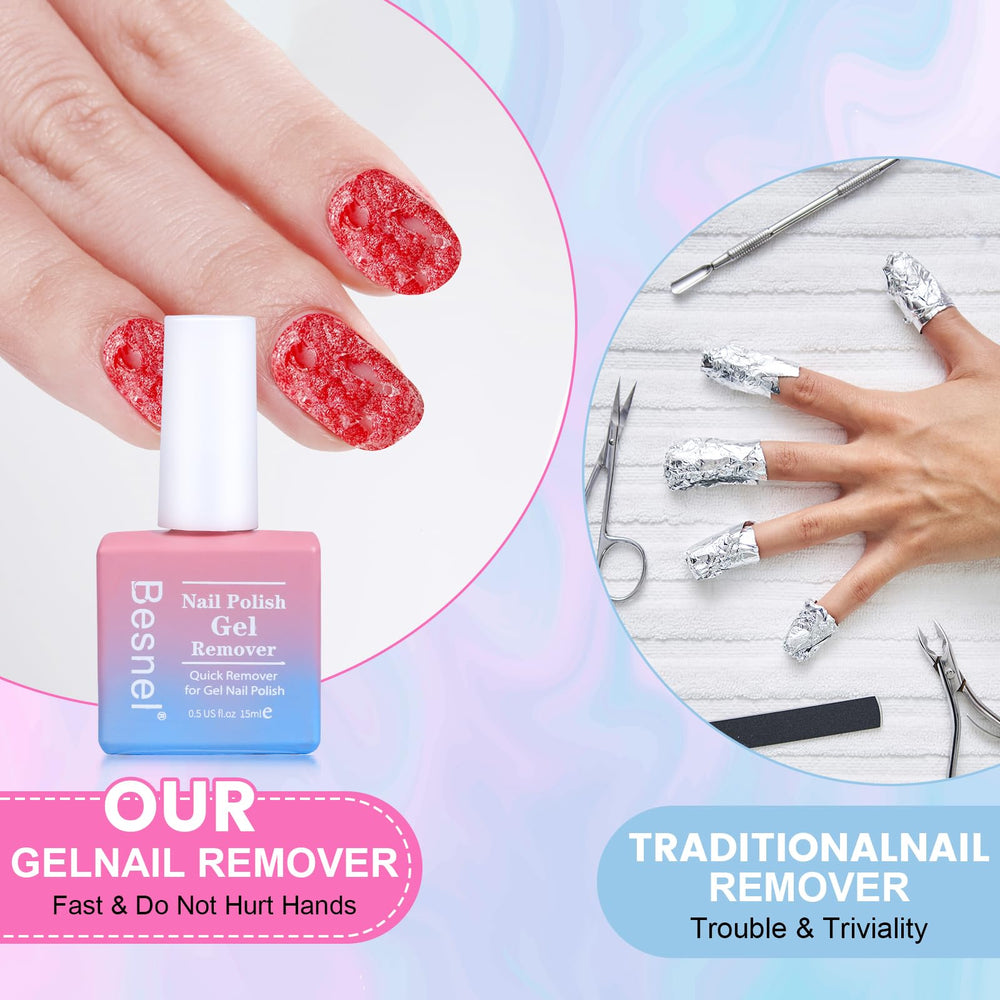 BESNEL kit in a home manicure setting for comfortable professional results