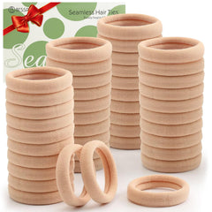 Bessrung front packaging showing 100 tan hair ties and brand clarity benefit