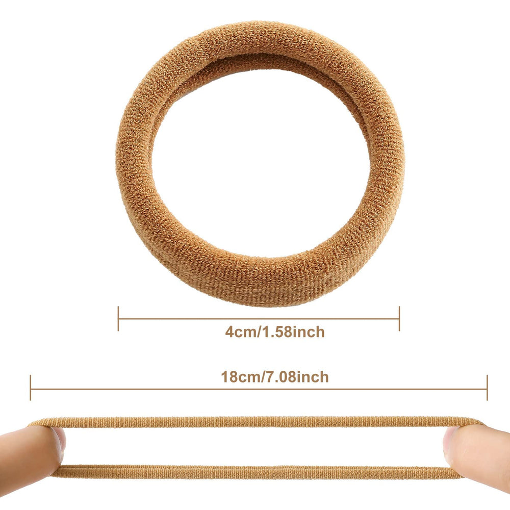 bessrung used in a high ponytail on thick hair for firm comfortable hold