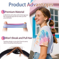 Bessrung hair tie securing a ponytail demonstrating secure, comfortable wear