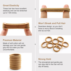 bessrung stretched hair tie demonstrating elasticity and secure hold benefit