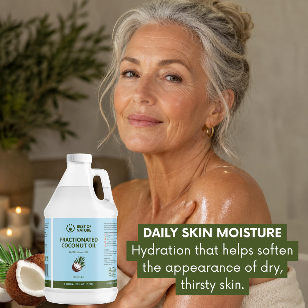 Best of Nature gallon next to household items showing true size