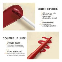 BestLand lipstick applied on model showing long-lasting matte finish