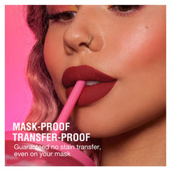 BestLand lipstick applied on model lips showing comfortable long-wear finish