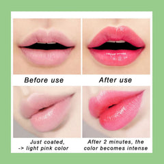 BestLand model wearing rose tint demonstrating natural-looking hydrated lips