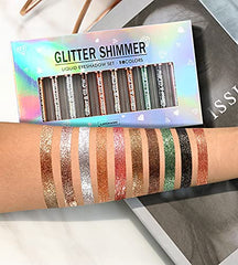 BestLand naked smokey eye look example with blended metallics for everyday glam