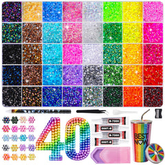 BestNow front packaging showing full rhinestone kit and included tools, ideal for gifting