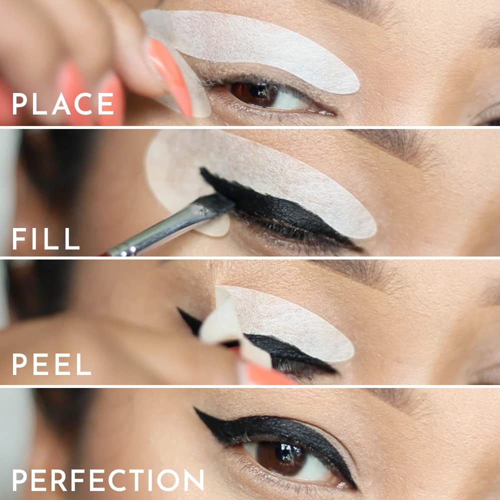 Beth Bender Beauty stencil held in hand to show scale and travel-friendly convenience