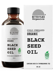 BETTER PLACE ORGANICS front bottle showing label and 8 oz size benefit clarity