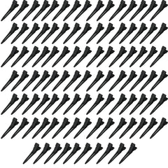 BetterJonny front view of 100-pack black clips showing quantity and compact design benefit