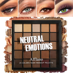 BEUSELF front packaging of 25-color nude palette showing variety and portability