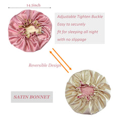 Beutyme reversible bonnet colors displayed offering styling flexibility and color swap benefit