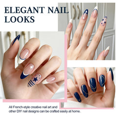 Beuxize on fingernails during application showing salon-quality look