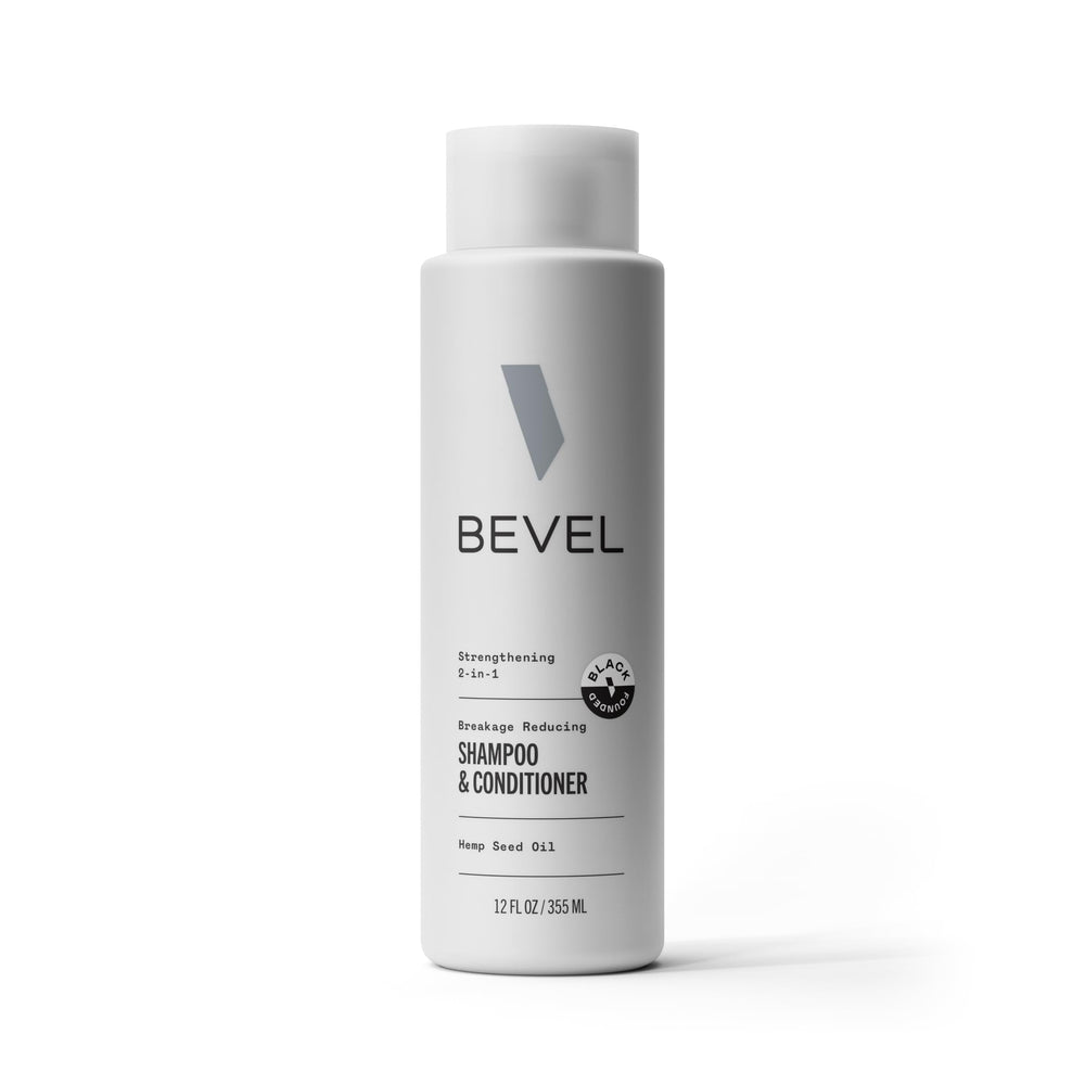 Bevel front bottle 12 oz showing label and benefits