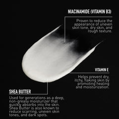 Bevel lotion texture swipe on hand showing fast-absorbing, non-greasy finish