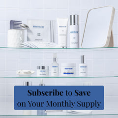 Beverly Hills MD on vanity in lifestyle setting suggesting daily routine benefit