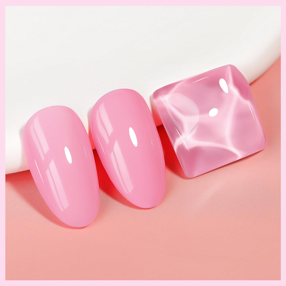 Bevimee application on fingernails illustrating quick-dry effect