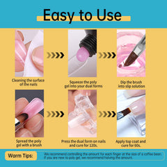 BEVINAS kit arranged on a nail desk conveying a clean DIY salon experience