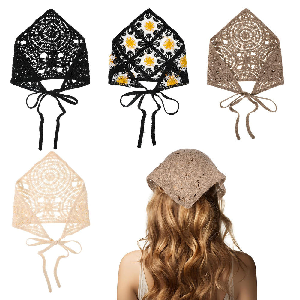 Bewudy front view of four packaged headscarves showing color options and convenience