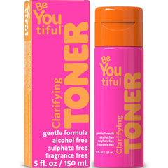 BeYouTiful front bottle view showing clean packaging and gentle formula benefit