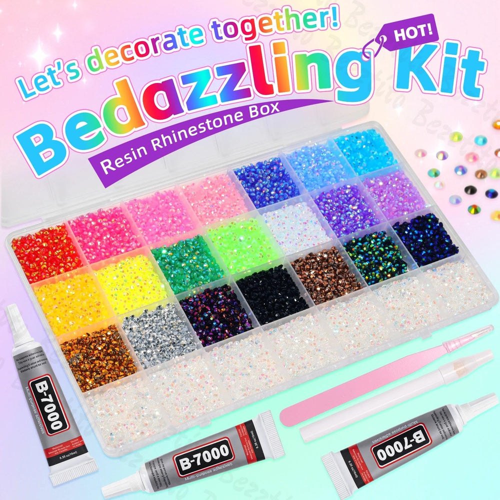 bezztito tools and accessories included, pick-up pen and tweezers for precise placement