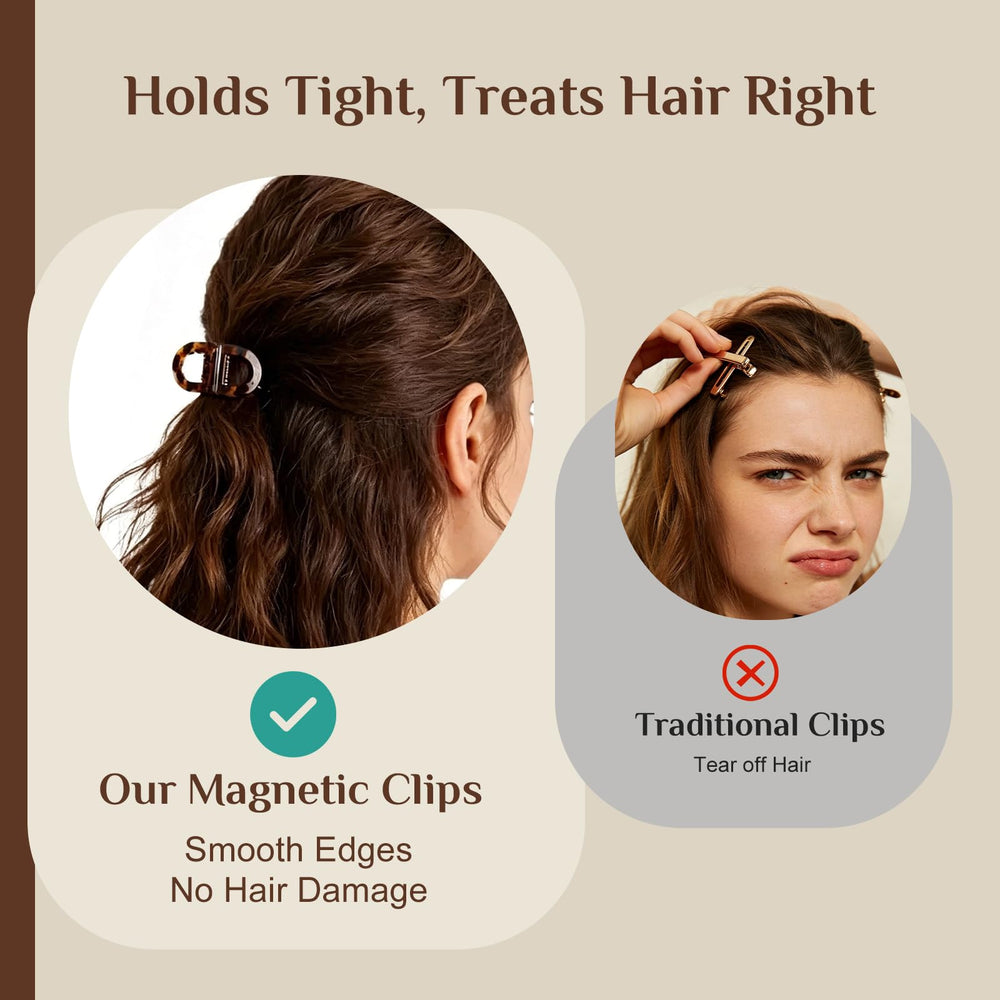BFRAHD open clip securing a hair section for quick styling benefit