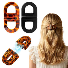BFRAHD front view of two magnetic hair clips showing sleek benefit