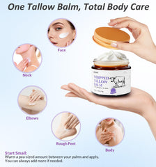 BGDFR product label detail highlighting grass‑fed tallow and lavender benefits