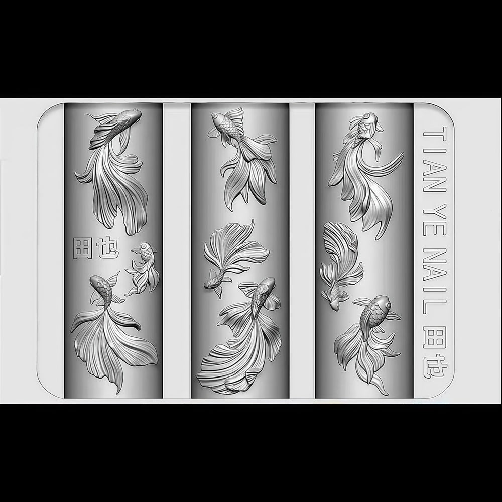 BHCCXZ close-up of silicone texture highlighting fine fish scale detail for precision
