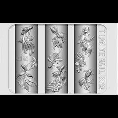 BHCCXZ close-up of silicone texture highlighting fine fish scale detail for precision