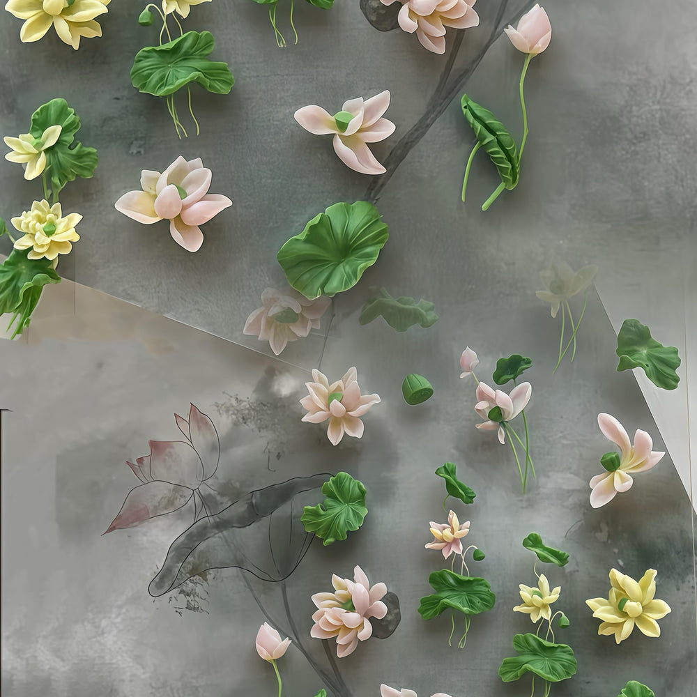 BHCCXZ close-up of lotus petal detail highlighting crisp texture and precision