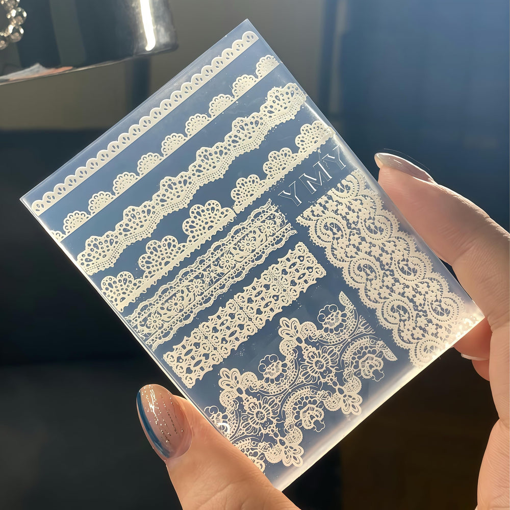 BHCCXZ gel castings removed from mold illustrating clean 3D lace detail