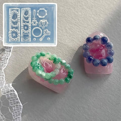 BHCCXZ size comparison next to coin showing compact molds fit small craft kits
