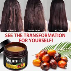 BHMSHY Batana Oil applied in hands demonstrating easy absorption and moisture