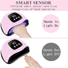 BIGBEAR in-use hand curing demonstrating hands-free auto-sensor convenience
