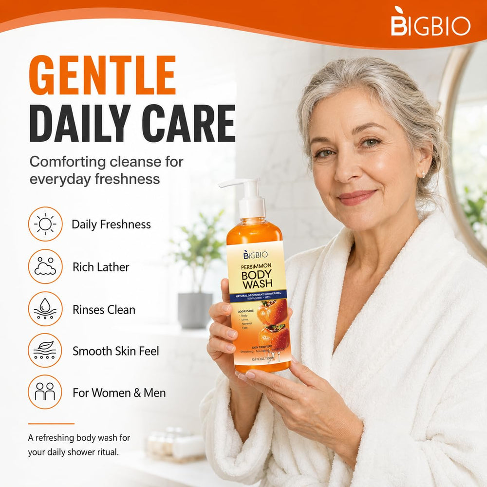 BIGBIO persimmon extract close-up highlighting natural deodorizing power