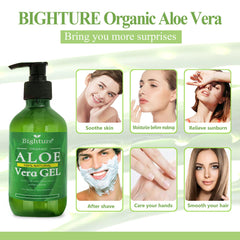 BIGHTURE pouring gel from container demonstrating easy application and control